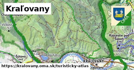 turistická mapa Štefanová Kraľovany Stoh