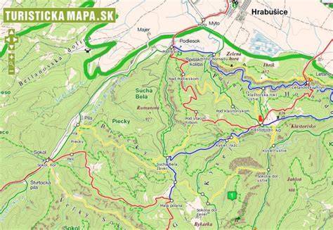 Turistická mapa Letanovce Slovenský raj