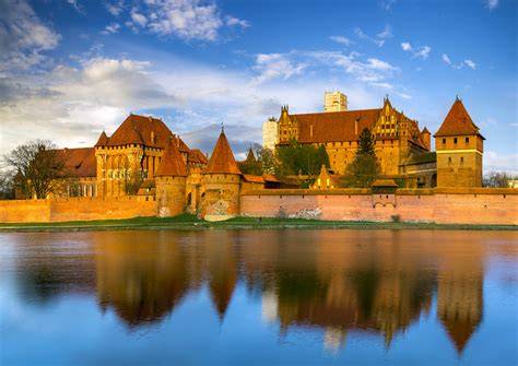 Hrad Malbork pri rieke Nogat