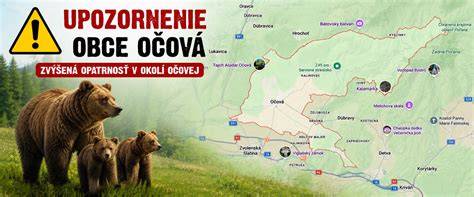 Mapa výskytu medveďa hnedého