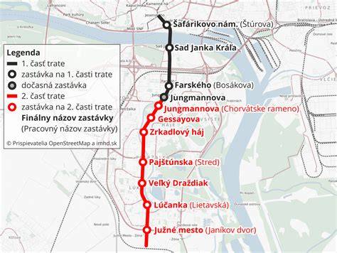 mapa trasy k DFNsP Limbová Bratislava