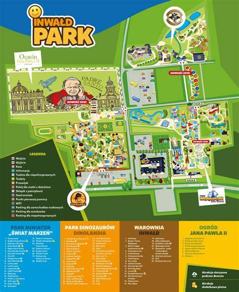 Inwałd Park pri Wadowiciach mapa