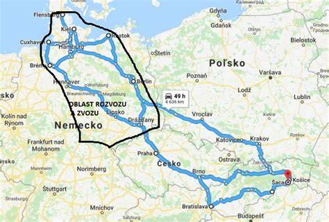 mapa letísk a letov do Nemecka
