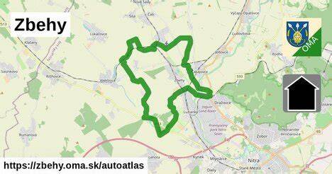 mapa trasy Andač Zbehy