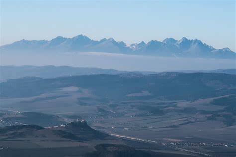 Vrchol Sľubice výhľad Tatry Spiš